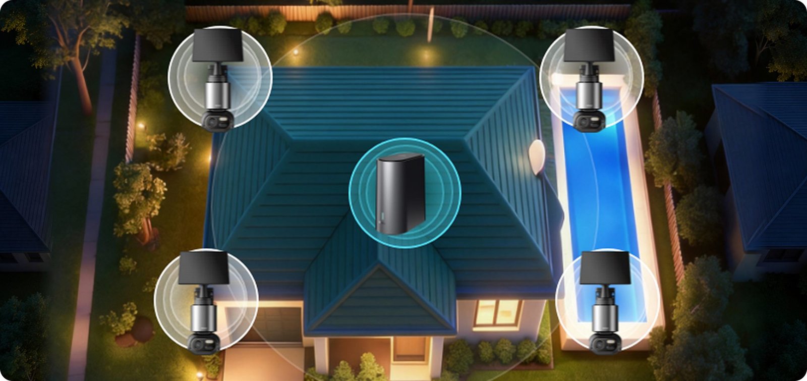 Outdoor home security coverage