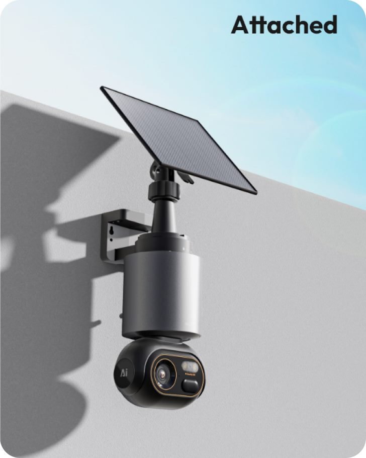 Solar powered security camera